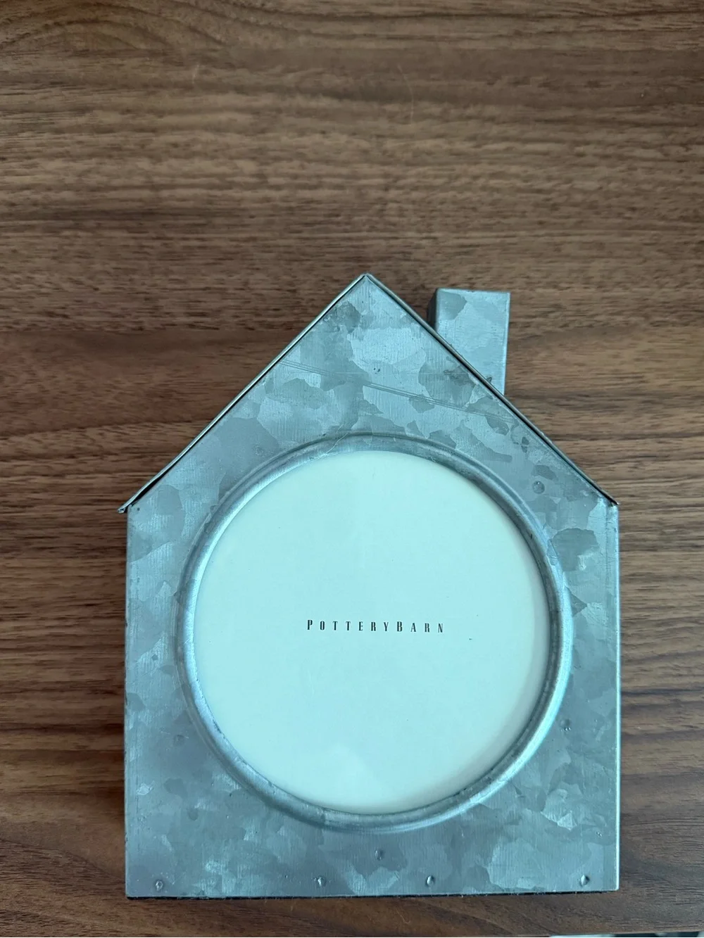 Pottery Barn Galvanized House Frames Set of 4 Holiday Farmhouse Cottage Decor